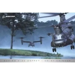 Poster BOEING: V-22 OSPREY & CH-47 CHINOOK