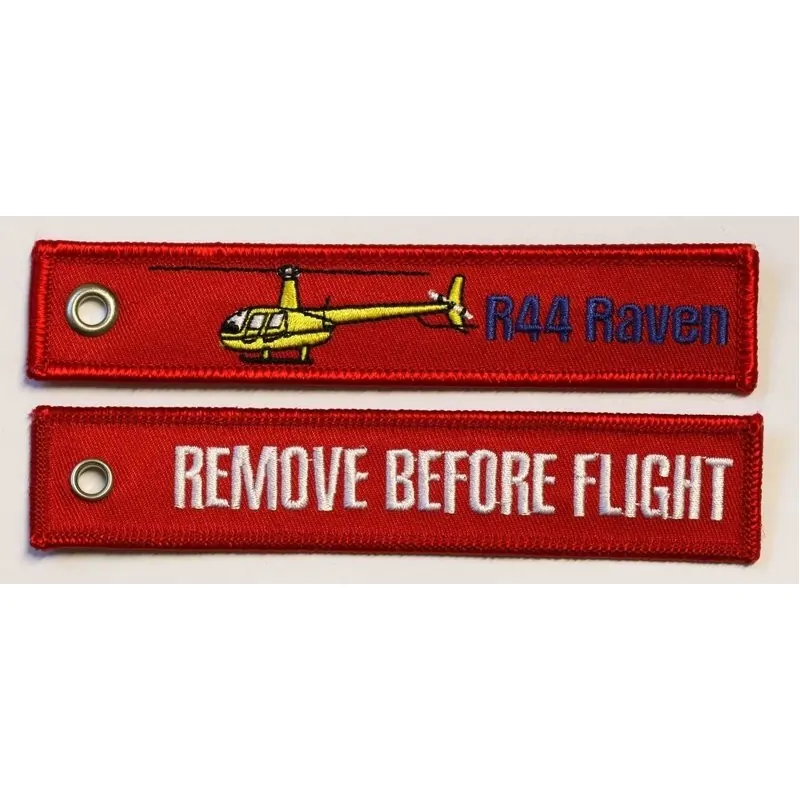 Llavero "Remove Before Flight R44 Raven"