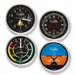 Posavasos Instrumentos Clasicos Redondos CESSNA