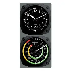 Conjunto de reloj cockpit y termómetro indicador de velocidad
