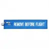 Keychain REMOVE BEFORE FLIGHT -Blue