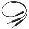 A20® headset 6-pin to dual-plugs adapter