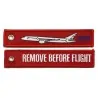 "Remove Before Flight B-787" Keychain