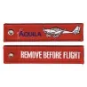 "Remove Before Flight Aquila" Keychain