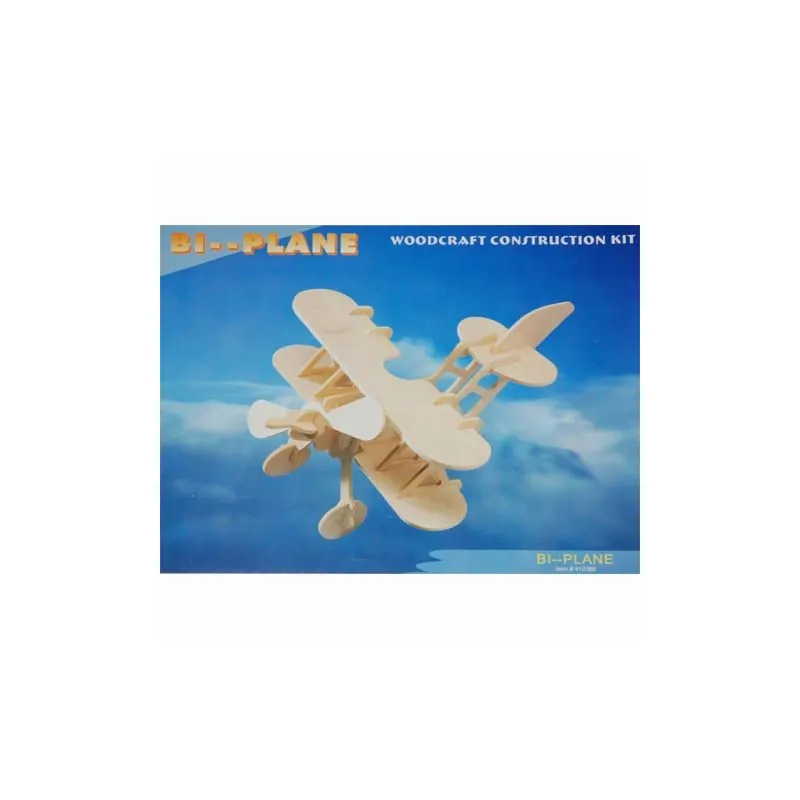 Wooden 3D puzzle - Bi-plane