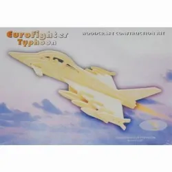 Wooden 3D puzzle - Eurofighter