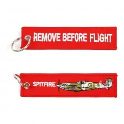 "Remove before flightSPITFIRE" Keychain