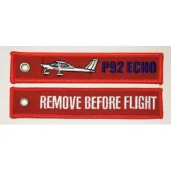 "Remove Before Flight P92 ECHO" Keychain