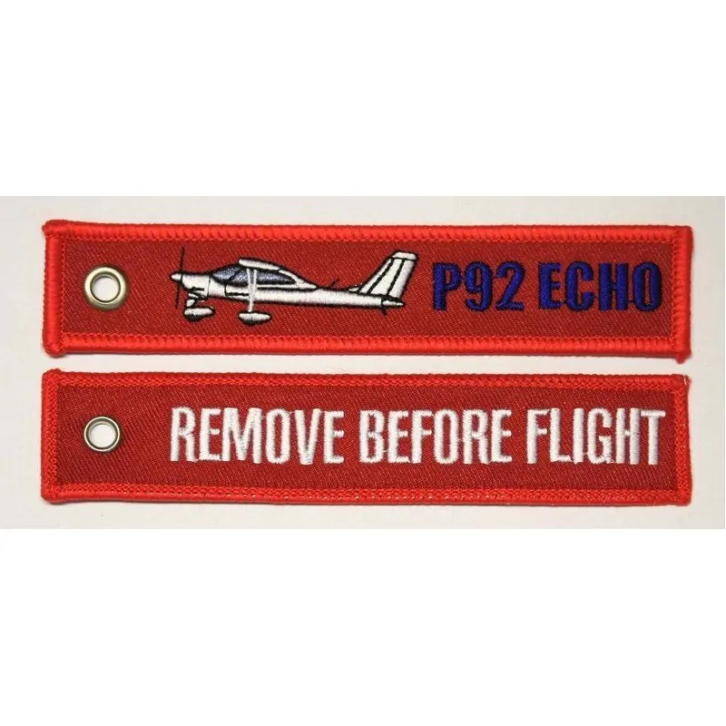 "Remove Before Flight P92 ECHO" Keychain