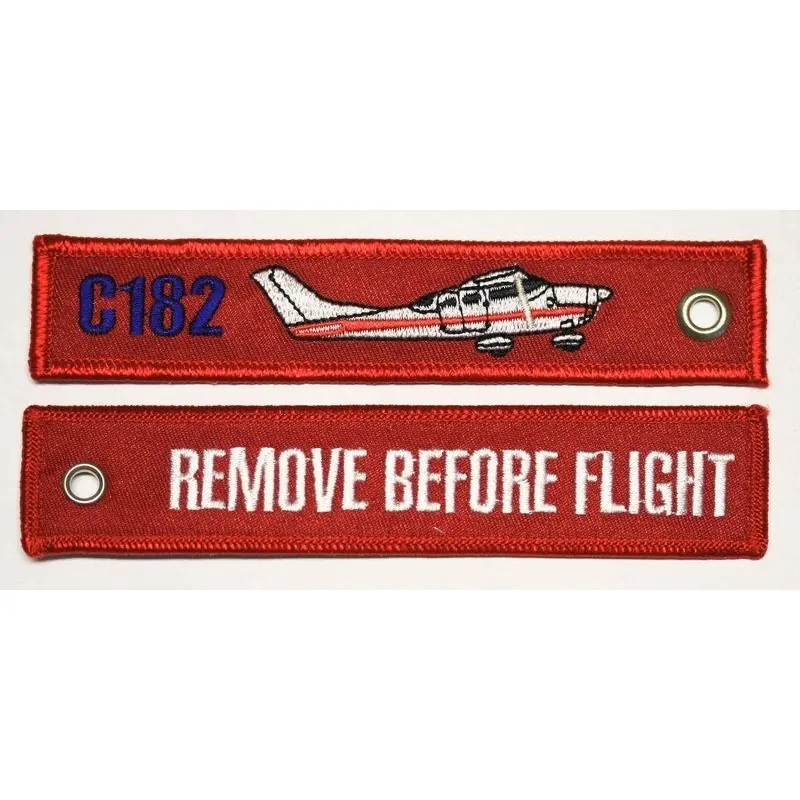 Llavero "Remove Before Flight Cessna C182"