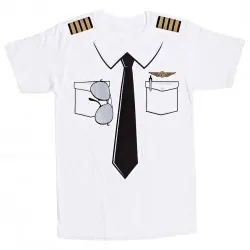 Camiseta uniforme de piloto
