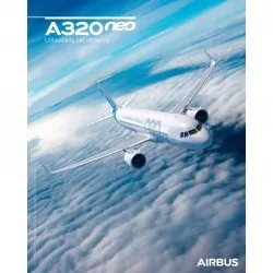 Poster Airbus A320 - Vista desde el cielo