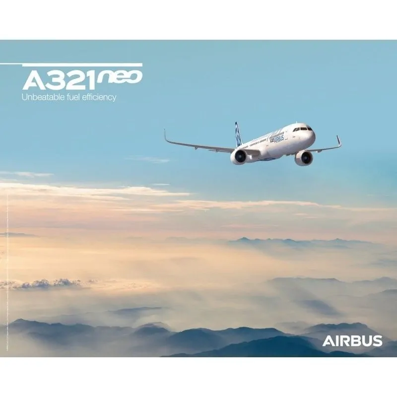 Airbus A321neo poster sky view