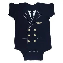 Pilot Uniform Baby Bodysuit - 6 months