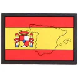 Patch 3D PVC Spain Flag with map