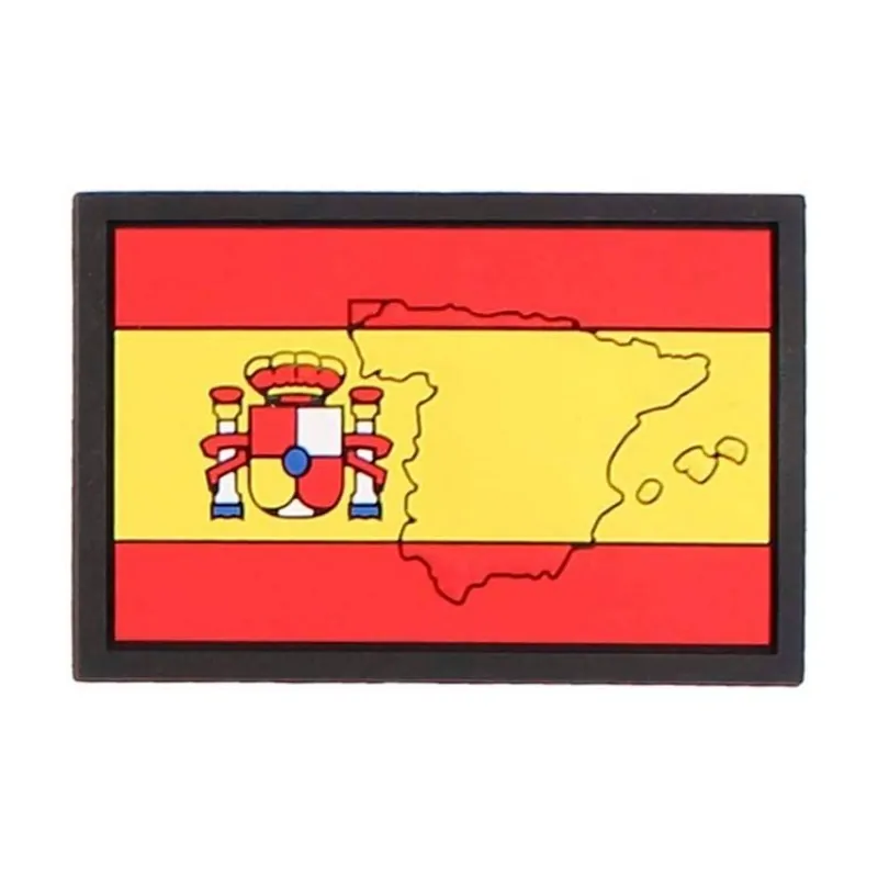 Patch 3D PVC Spain Flag with map