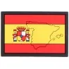 Patch 3D PVC Spain Flag with map