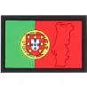 Patch 3D PVC Portugal Flag with map