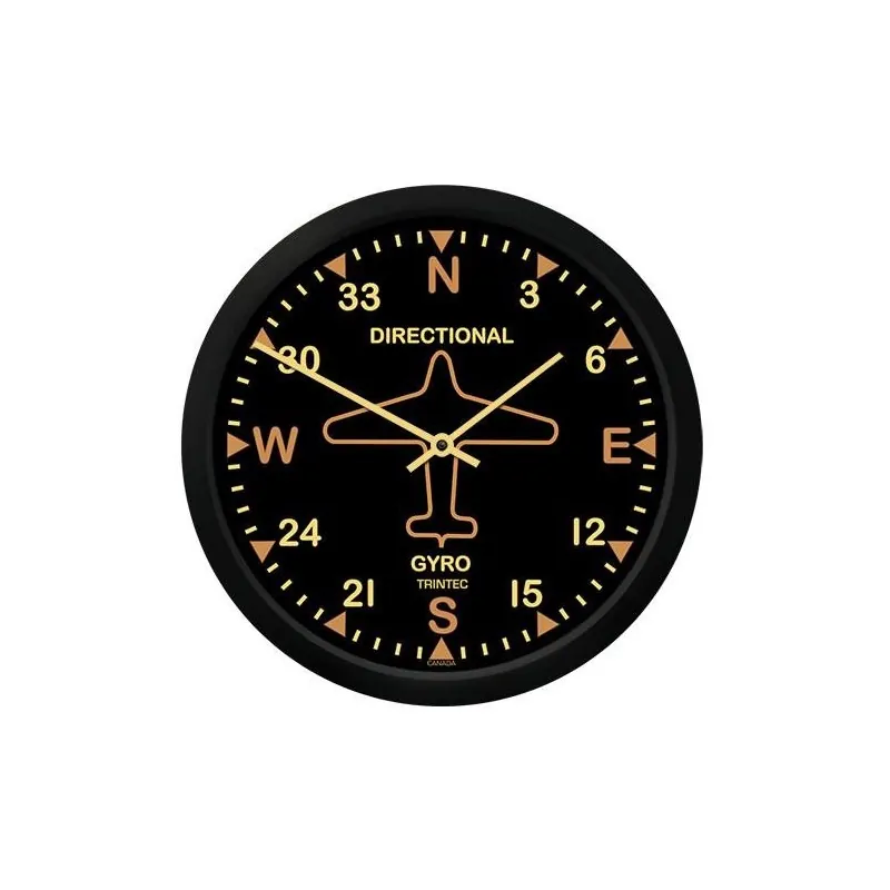 Vintage Directional Gyro Round wall clock