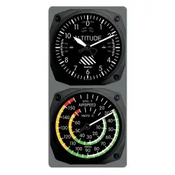 Classic Altimeter/Airspeed Clock & Thermometer Set