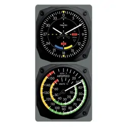 Classic VOR/Airspeed Clock & Thermometer Set