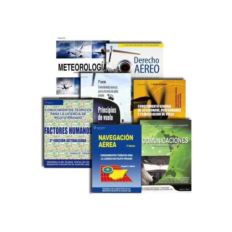 Private Pilot textbooks set - Spanish