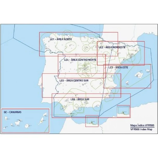 Carta ENAIRE VFR500 Laminada