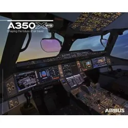Poster Airbus A350 - Vista de cabina