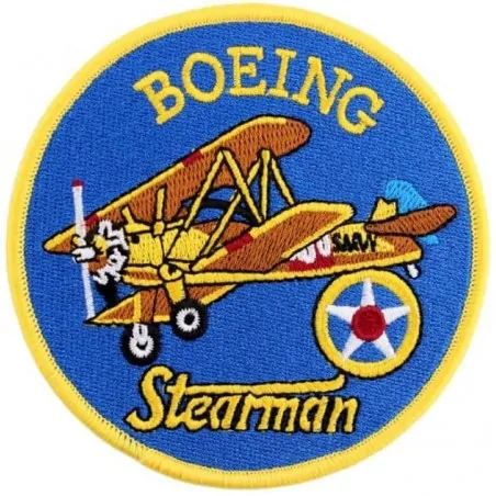 Aufnäher  der Boeing Stearman     ca  9 cm 