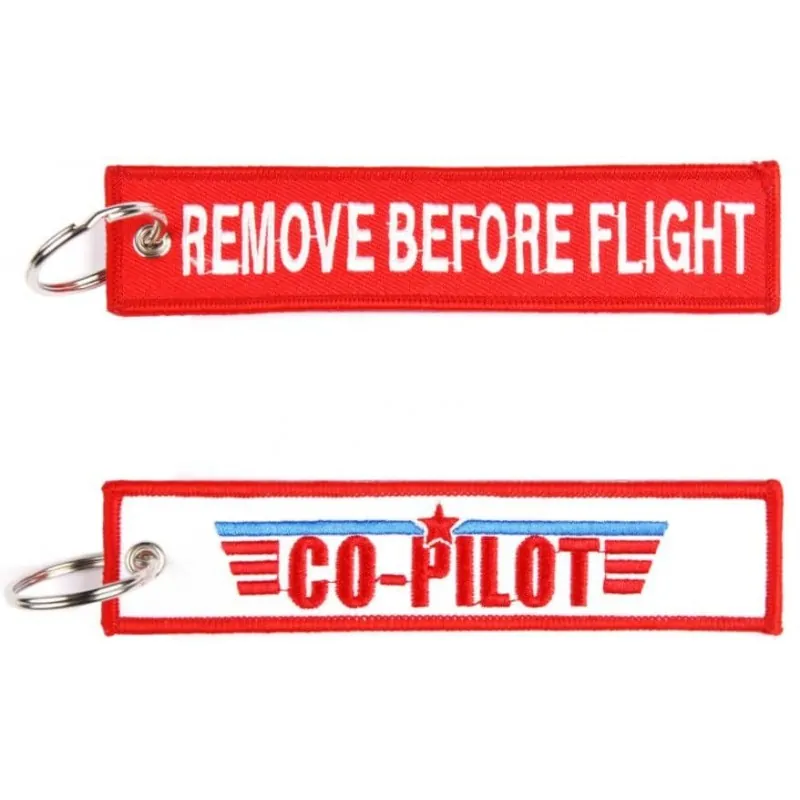 REMOVE BEFORE FLIGHT CO-PILOT Keychain