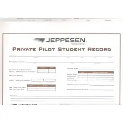 Jeppesen Private Pilot Record Folder