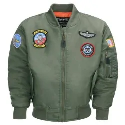 MA1® KIDS FLIGHT JACKET W. PATCHES