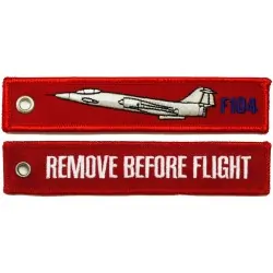 "Remove Before Flight F-104" Keychain