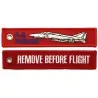 "Remove before flight F-4 Phantom" Keychain