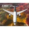 Poster Airbus A350 XWB vista frontal