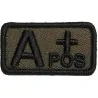 Blood type embroidery patch