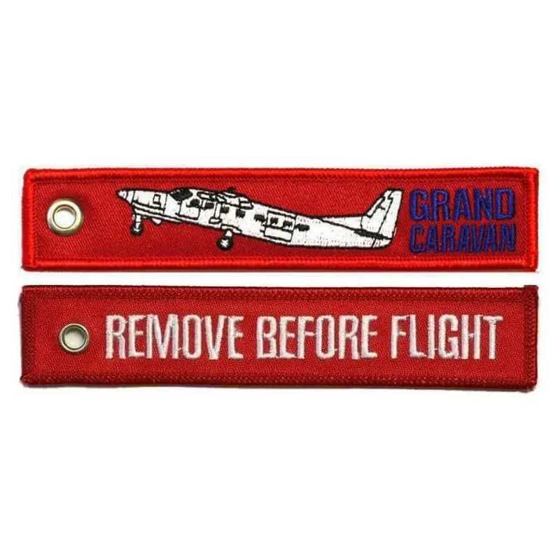 "Remove before flight GRAND CARAVAN" Keychain