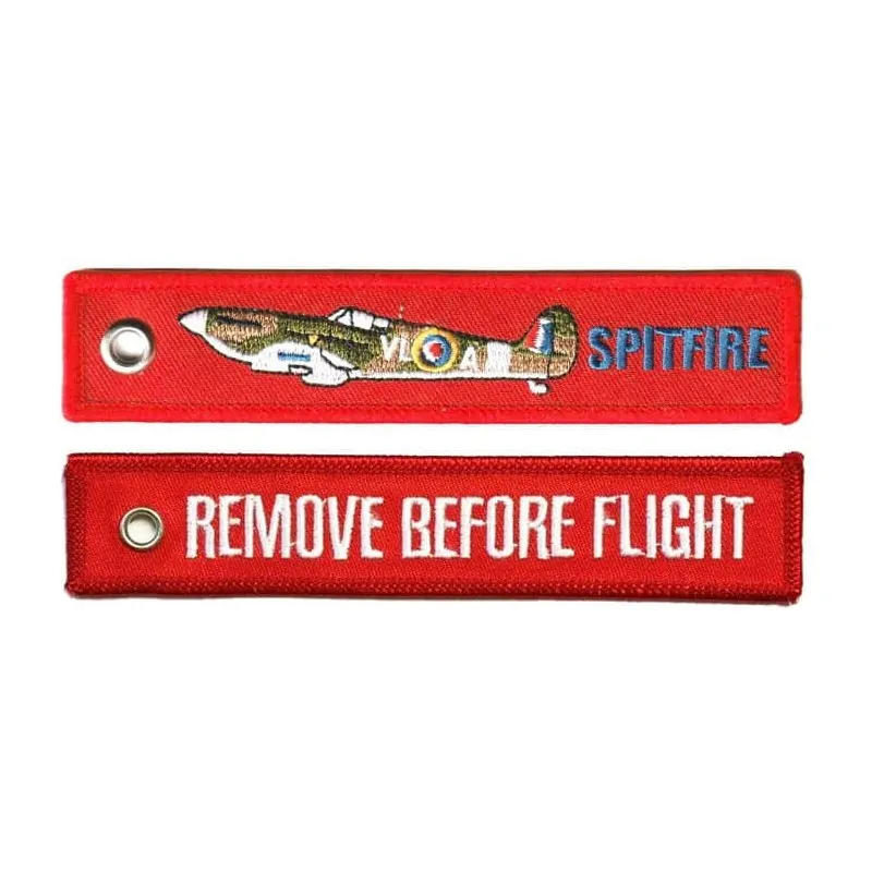 Llavero "Remove before flight SPITFIRE"