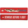 "Remove before flight SPITFIRE" Keychain