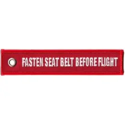 FASTEN SEAT BELT BEFORE FLIGHT Keychain