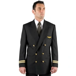 Chaqueta de uniforme de Piloto - Negra