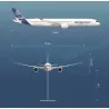 Airbus A350-1000 airplane model in 1:400 scale
