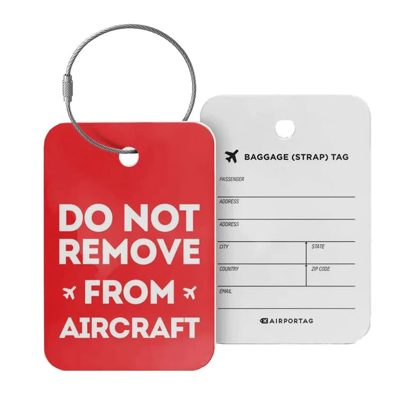 Etiqueta de equipaje - DO NOT REMOVE FROM AIRCRAFT