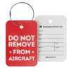 Etiqueta de equipaje - DO NOT REMOVE FROM AIRCRAFT