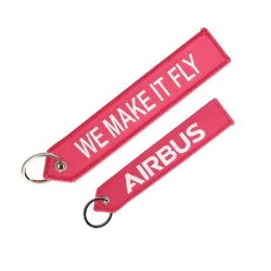 Llavero AIRBUS "WE MAKE IT FLY" Rosa