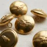 Pilot Uniform Buttons with gold eagle emblem - 6 pcs
