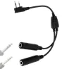 Aviation Headset Adapter PJ055/PJ068 to Walkie Type K Connector